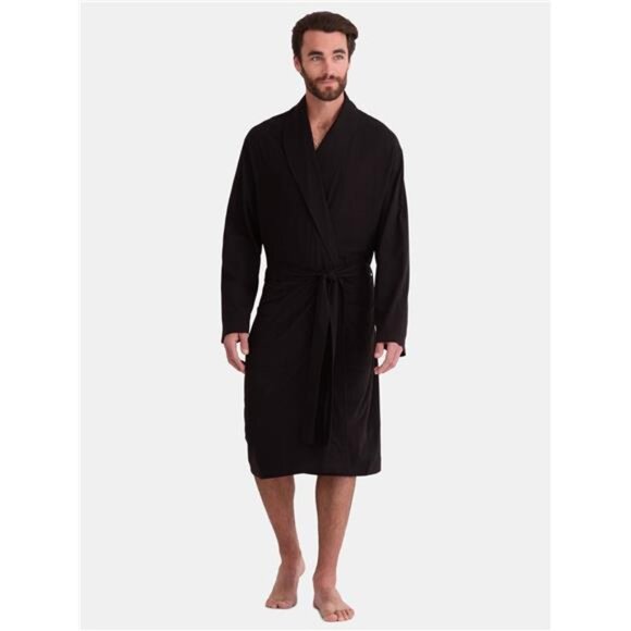 Men's Solid Robe, - Picture 1 of 4